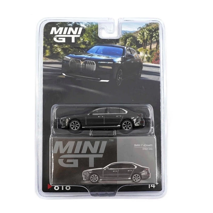 Mini GT 1/64 BMW i7 xDrive60 Dravit Grey Blister Paket