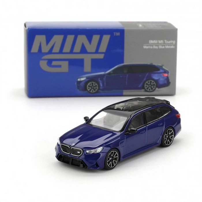 Mini GT 1/64 BMW M5 Touring (G99) MarinaBay Blue Metallic