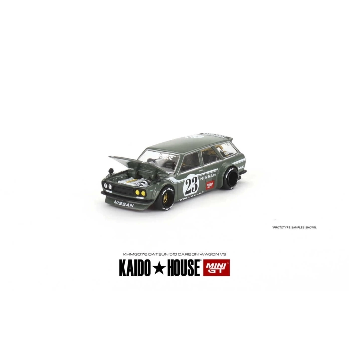 Mini GT 1/64 Datsun Kaido 510 Wagon Carbon Fiber
