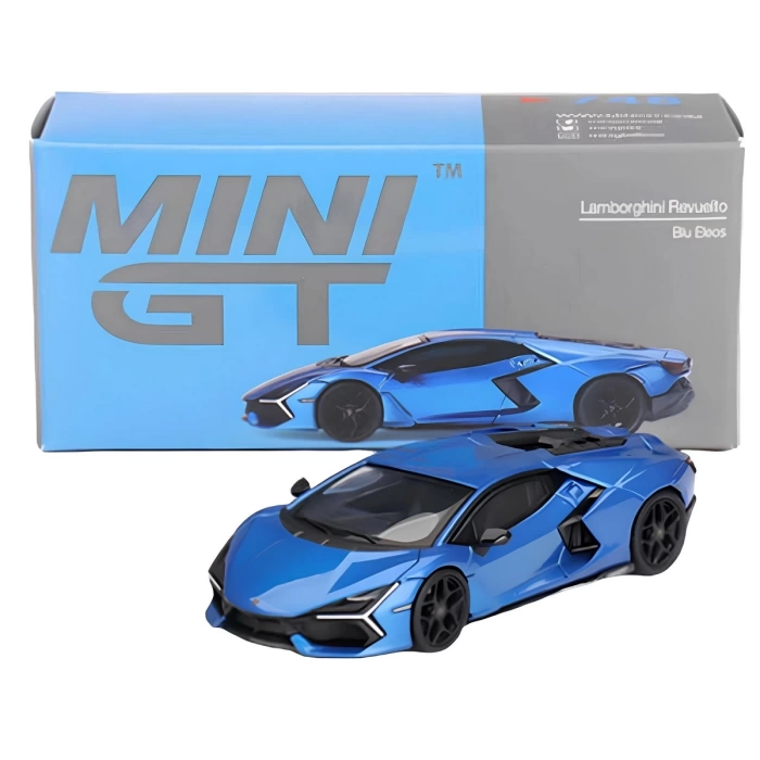 Mini GT 1/64 Lamborghini Revuelto Blu Eleos MGT00748