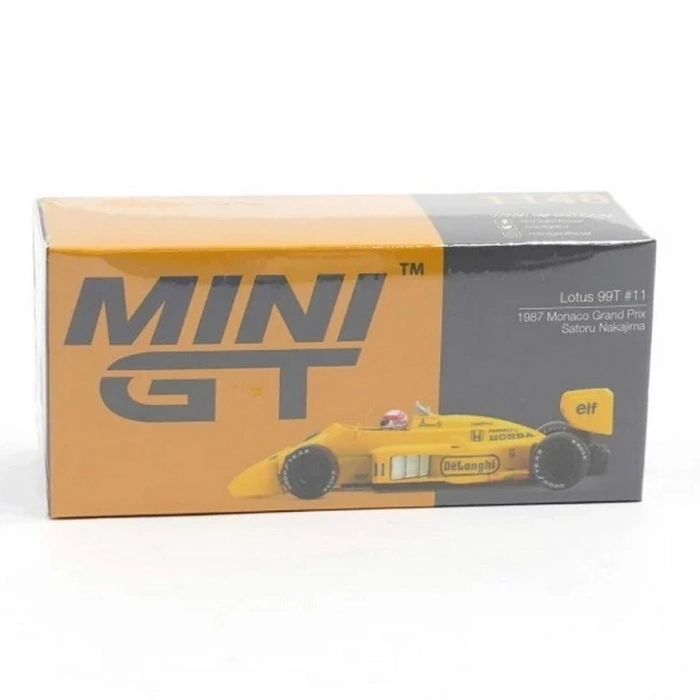 Mini GT 1/64 Lotus 99T #11 Satoru Nakajima 1987 Monaco Grand Prix