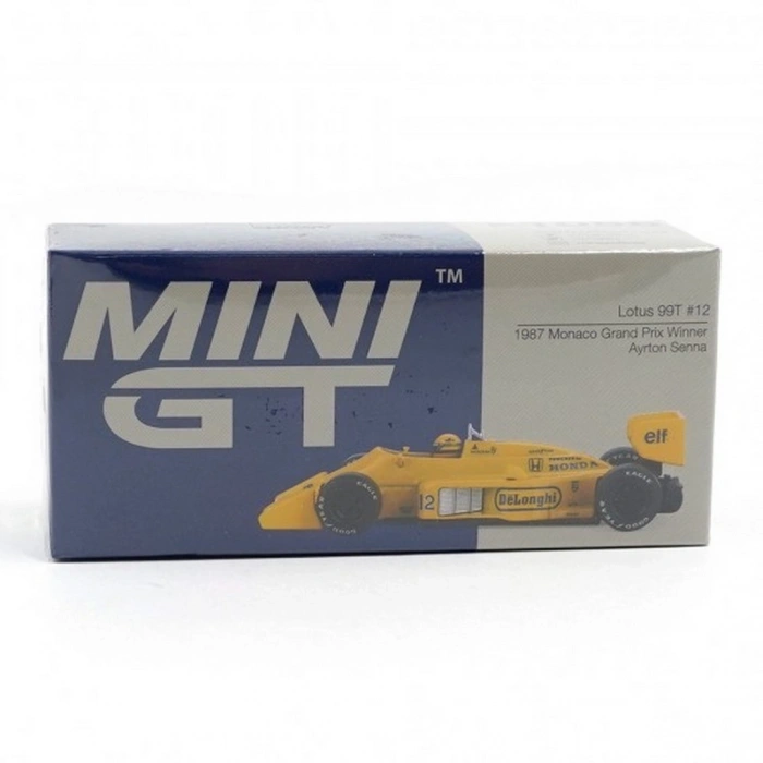 Mini GT 1/64 Lotus 99T #12 Ayrton Senna 1987 Monaco Grand Prix Winner