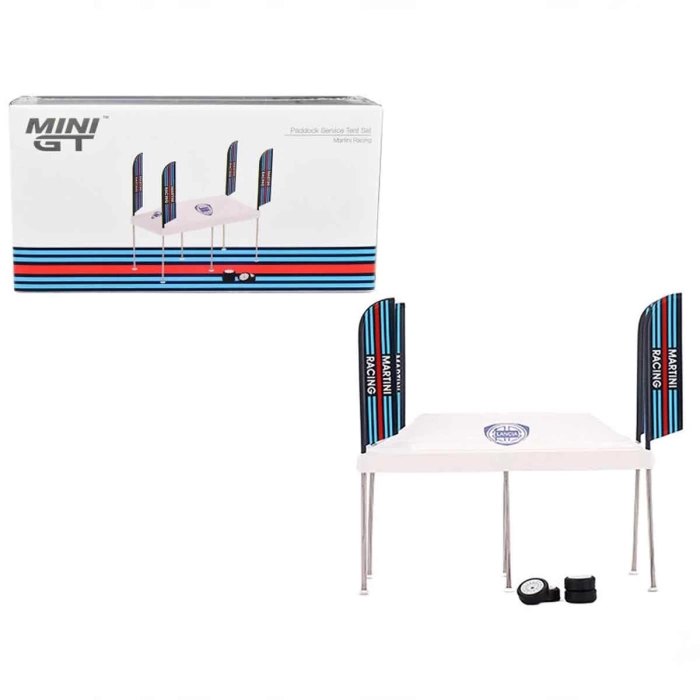 Mini GT 1:64 Martini Racing Paddock Servis Çadırı Seti