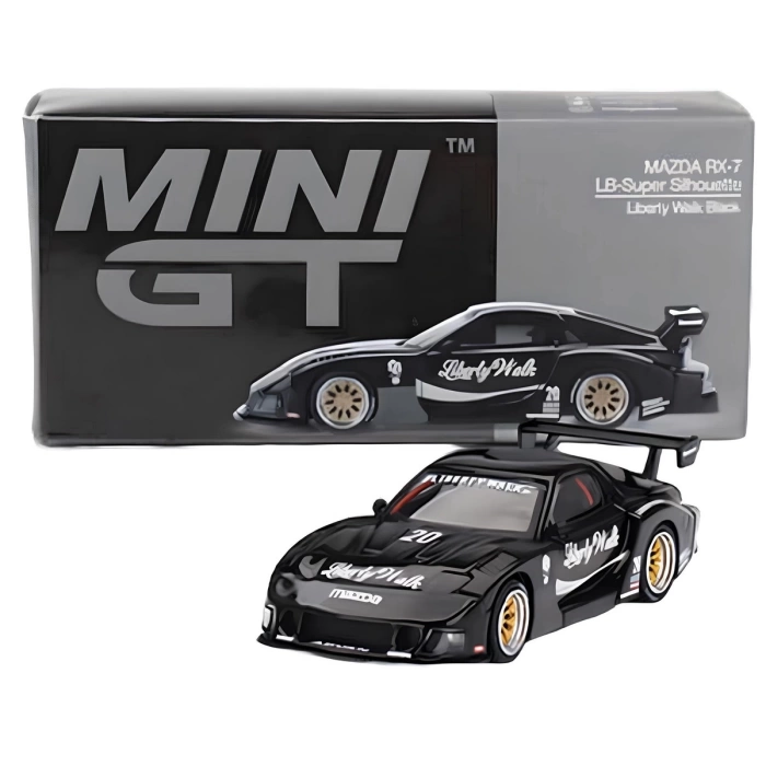 Mini GT 1/64 MAZDA RX-7 LB-Super Silhouette Liberty Walk Black