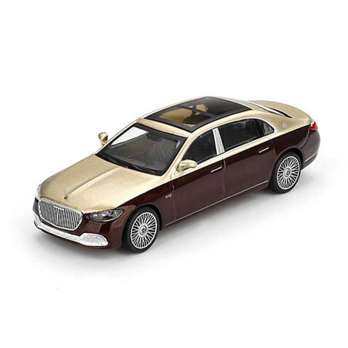 Mini GT 1/64 Mercedes Maybach S 680 Gold Dark Red Metallic