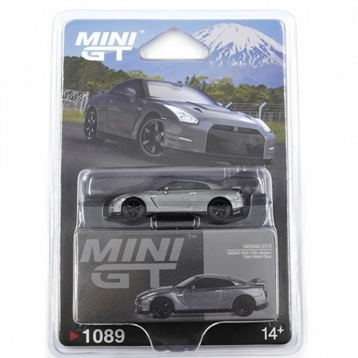 Mini GT 1/64 Nissan GTR Nismo R35 CRS Version Dark Metal Blister Paket