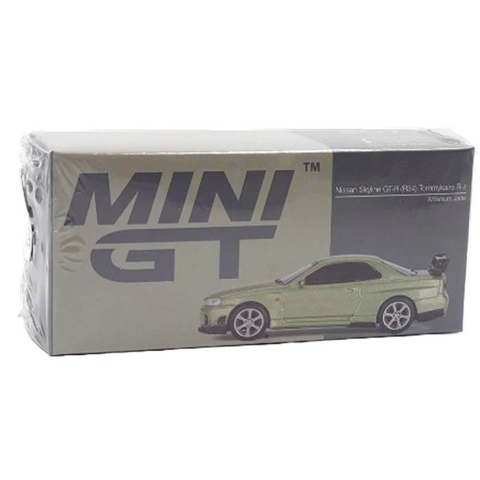 Mini GT 1/64 Nissan Skyline GT-R (R34) Tommykaira R-z Millenium Jade