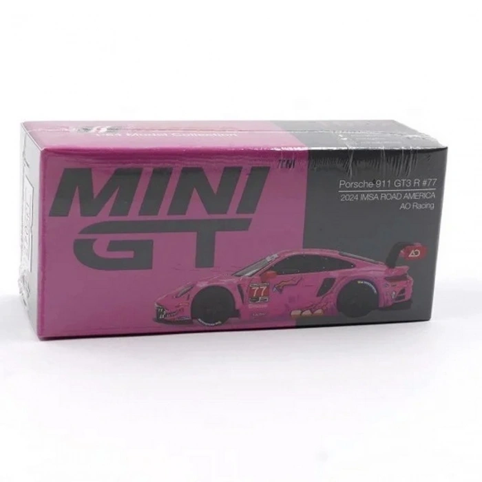Mini GT 1/64 Porsche 911 GT3 R AO Racing 2024 IMSA ROAD AMERICA
