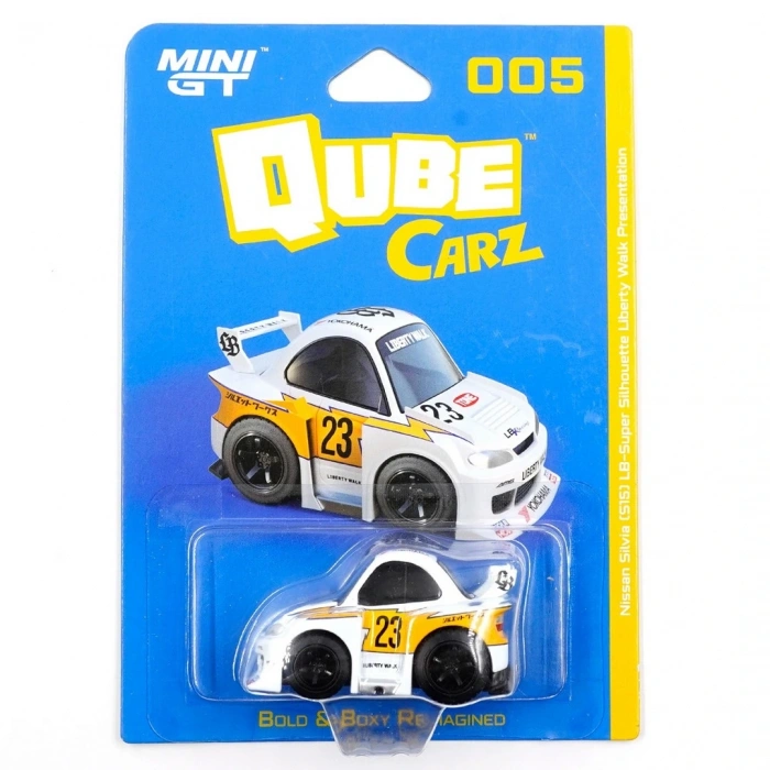Mini Gt 1/64 Qube Carz Serisi Nissan LB-Super Silhouette Liberty Walk Presentation Blister Paket