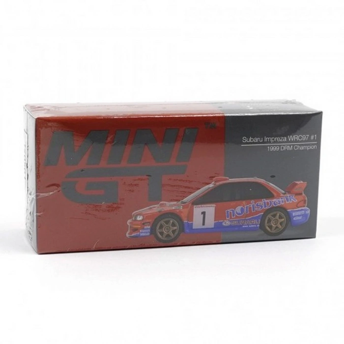 Mini GT 1/64 Subaru Impreza WRC97 #1 1999 DRM Champion