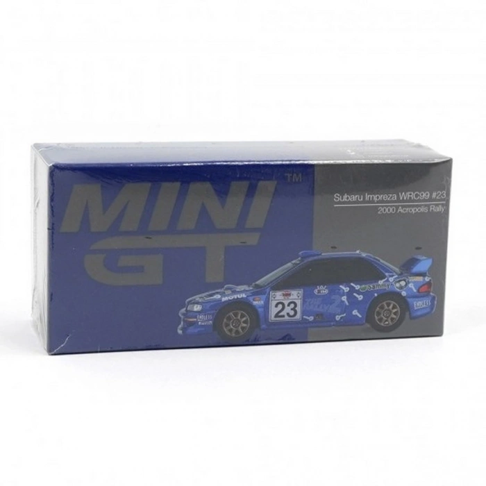 Mini GT 1/64 Subaru Impreza WRC99 #23 2000 Acropolis Rally