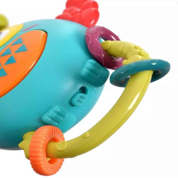 Minibo Müzikli ve Işıklı Çıngıraklı Baykuş Puset Oyuncağı