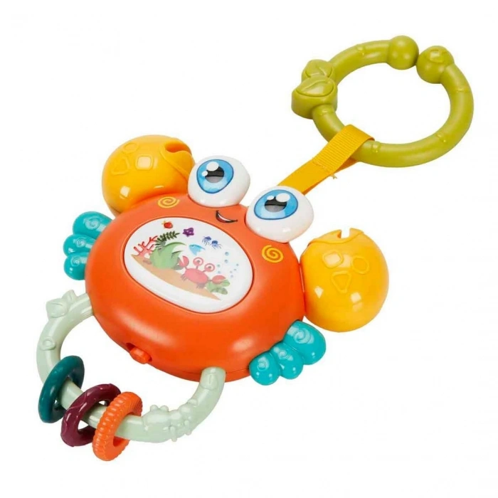 Minibo Müzikli ve Işıklı Çıngıraklı Yengeç Puset Oyuncağı