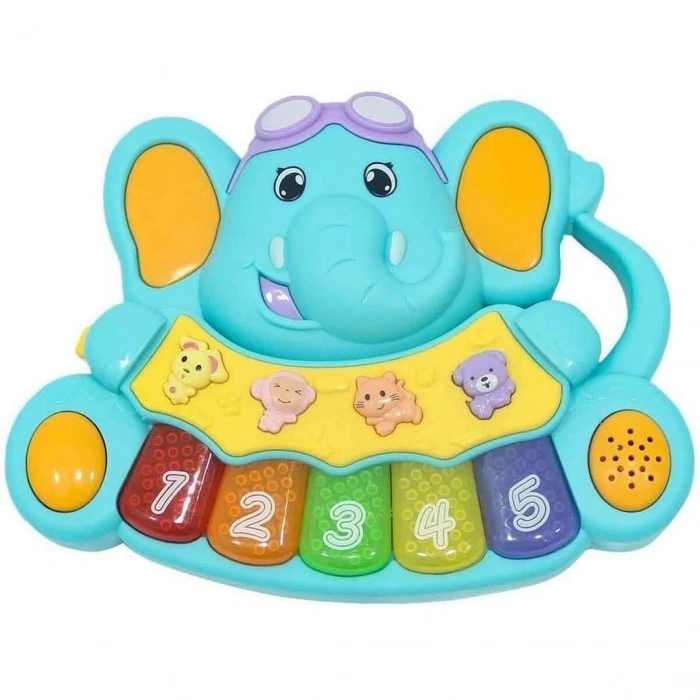 Minibo Sesli ve Işıklı Piyanolu Fil