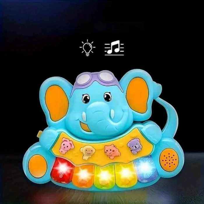 Minibo Sesli ve Işıklı Piyanolu Fil
