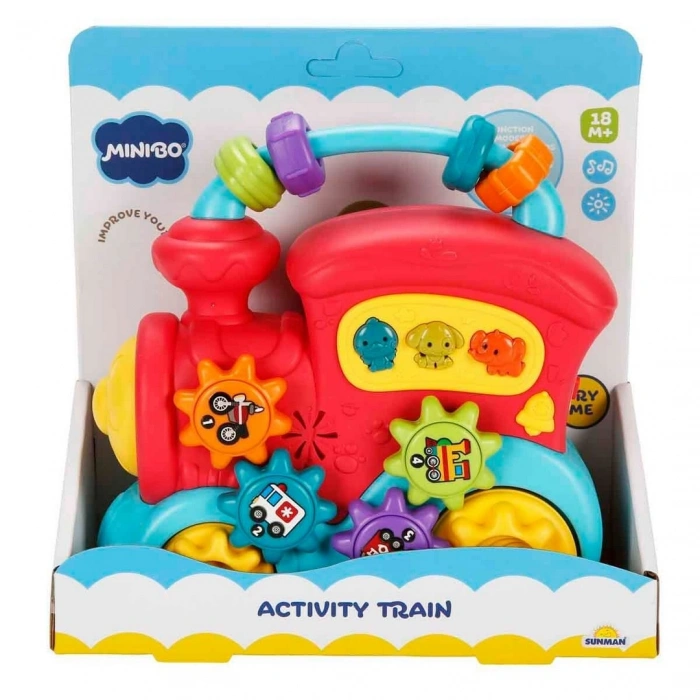 Minibo Sesli ve Işıklı Sevimli Aktivite Treni