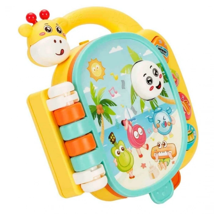 Minibo Sesli ve Işıklı Zürafa Figürlü Müzik Kitabı