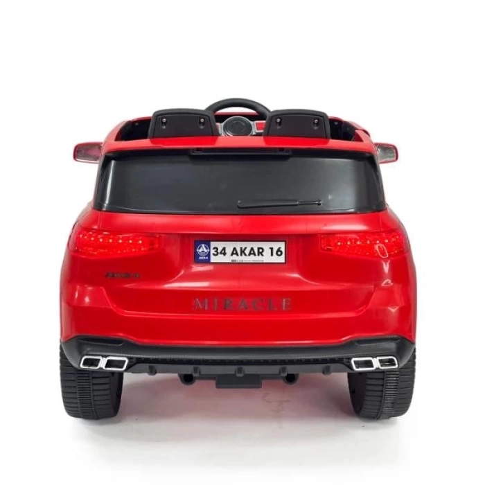 Miracle GT Kırmızı Uzaktan Kumandalı 4X2 12 VOLT Akülü Araba