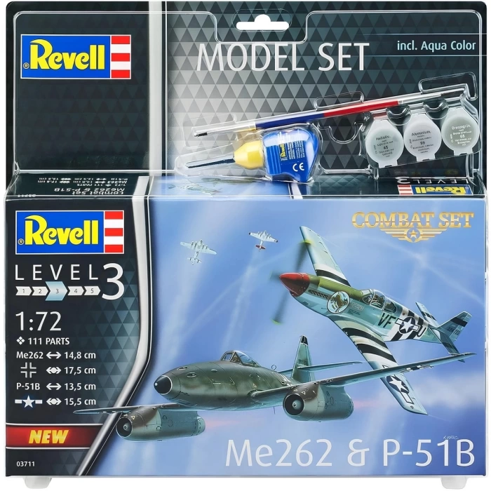 Model Set Combat Set Me262 & P-51B