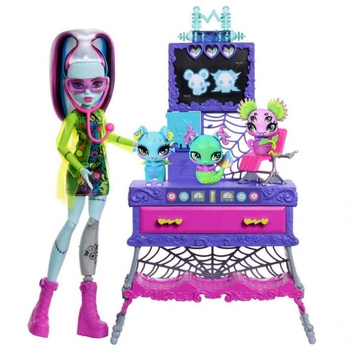 Monster High Frankie Stein Evcil Hayvan Laboratuvarı Oyun Seti