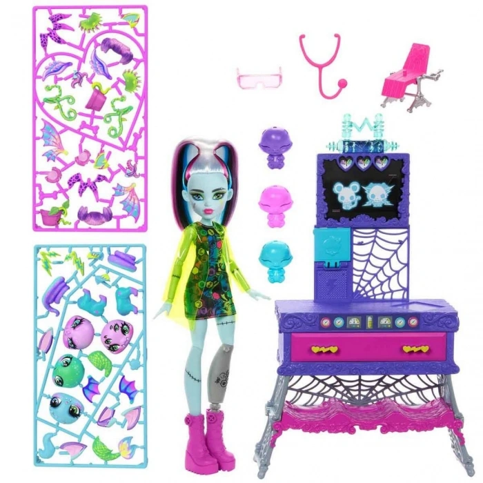 Monster High Frankie Stein Evcil Hayvan Laboratuvarı Oyun Seti