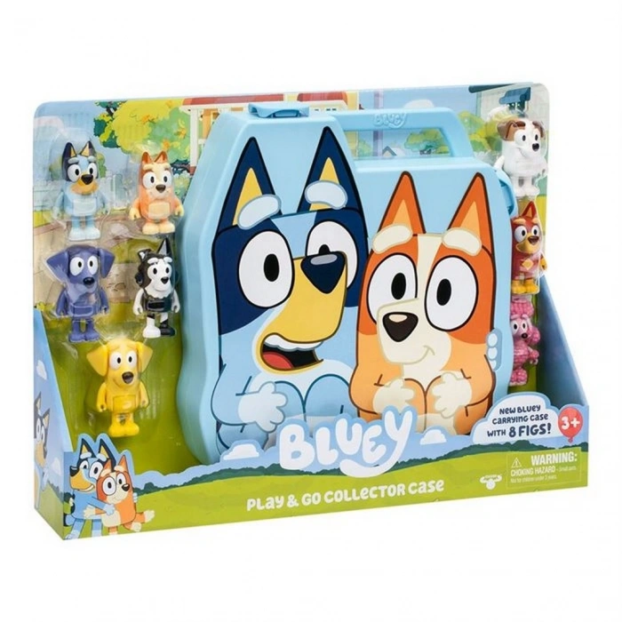 Moose Toys Bluey Delüks Taşıma Çantası ve 8li Figür Seti