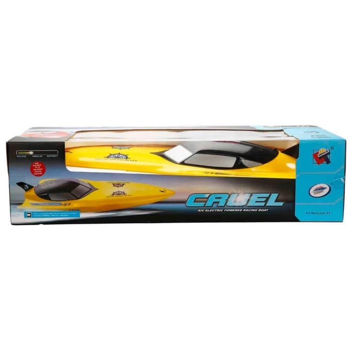 Motorlu USB Şarjlı Uzaktan Kumandalı Yarış Teknesi 74 cm