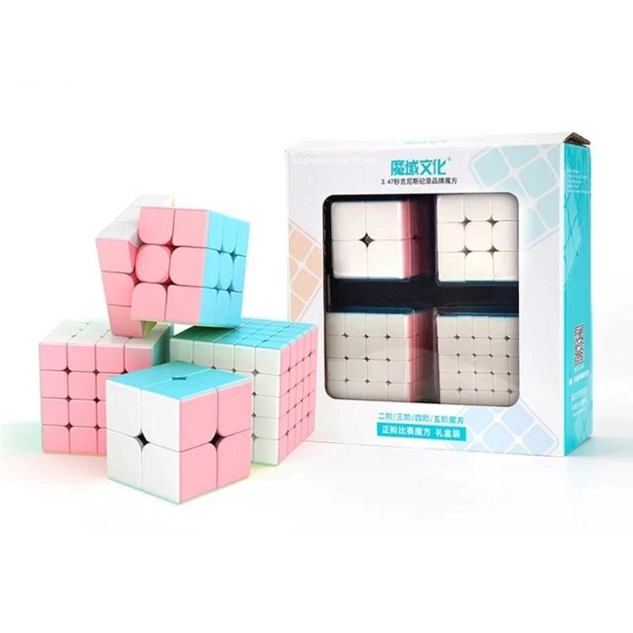 Moyu Macarons 2x2, 3x3, 4x4 ve 5x5 Cube Set