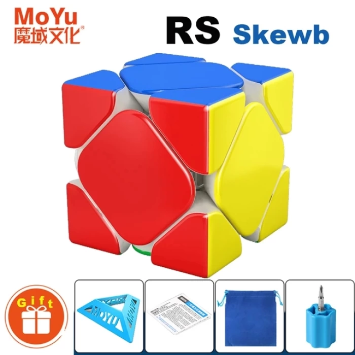 Moyu Rs M Skewb Mıknatıslı Profesyonel Aksesuarlı Rubik Küp