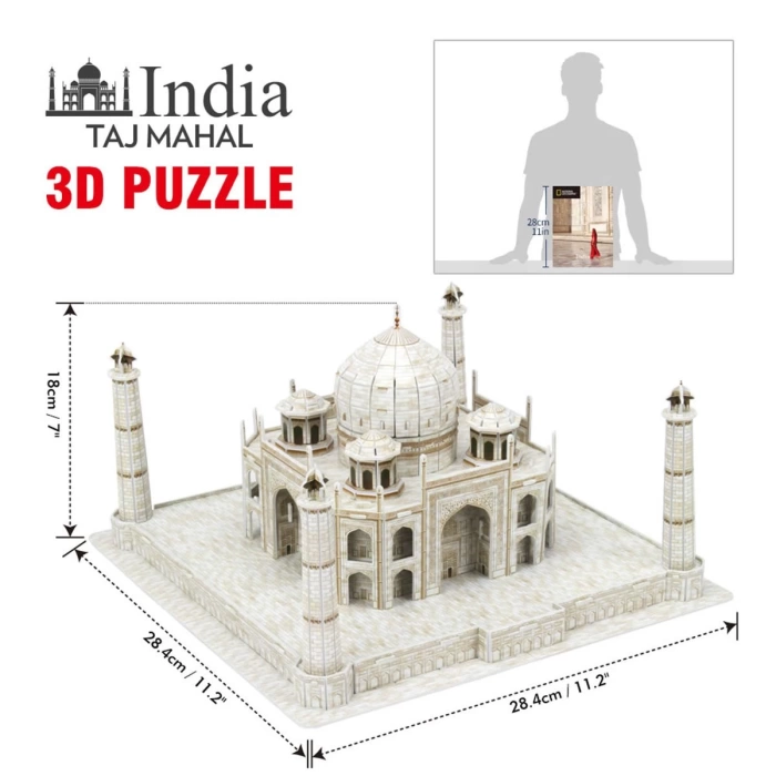 National Geographic 87 Parça 3D Puzzle Taj Mahal