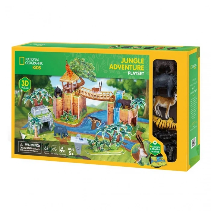 National Geographic Kids Orman Hayvanları Oyun Seti 3D Puzzle