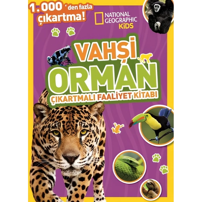 National Geographic Kids Vahşi Orman Çıkartmalı Faaliyet Kitabı