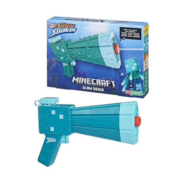 Nerf Super Soaker Minecraft Glow Squid F7600