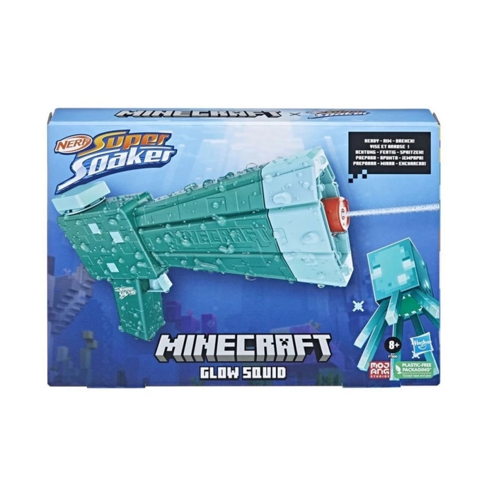 Nerf Super Soaker Minecraft Glow Squid F7600