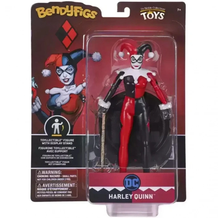 Noble Collection- Bendyfigs DC Harley Quinn- Jester