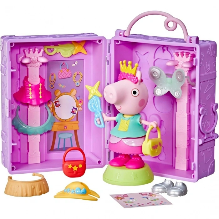 Peppa Pig Figür ve Kıyafet Dolabı