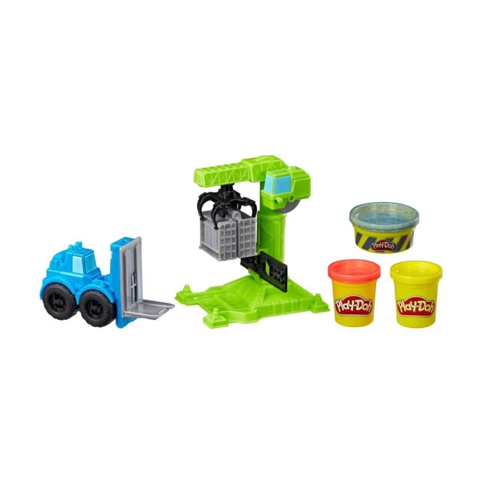 Play-Doh Çalışkan Vinç ve Forklift