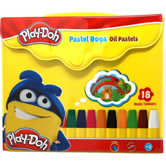 Play-Doh Çantalı 18li Pastel Boya