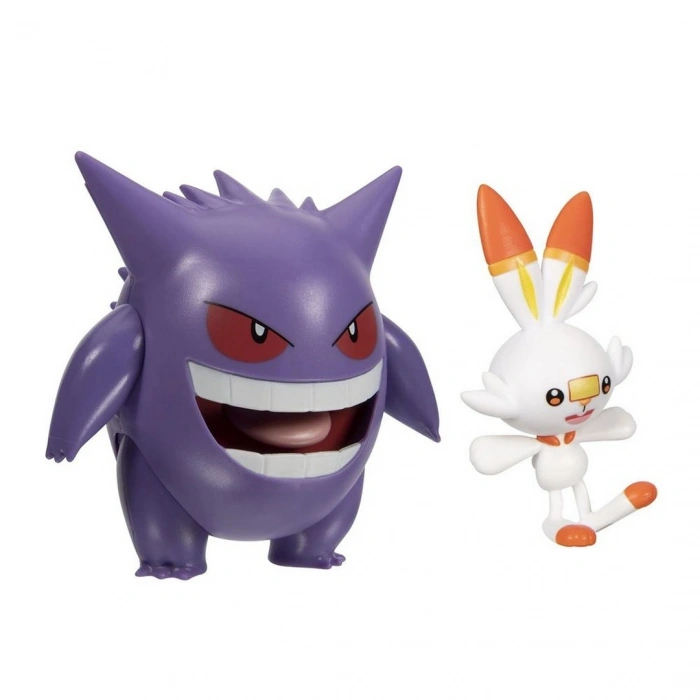 Pokemon Battle 2li Figür Gengar & Scorbunny