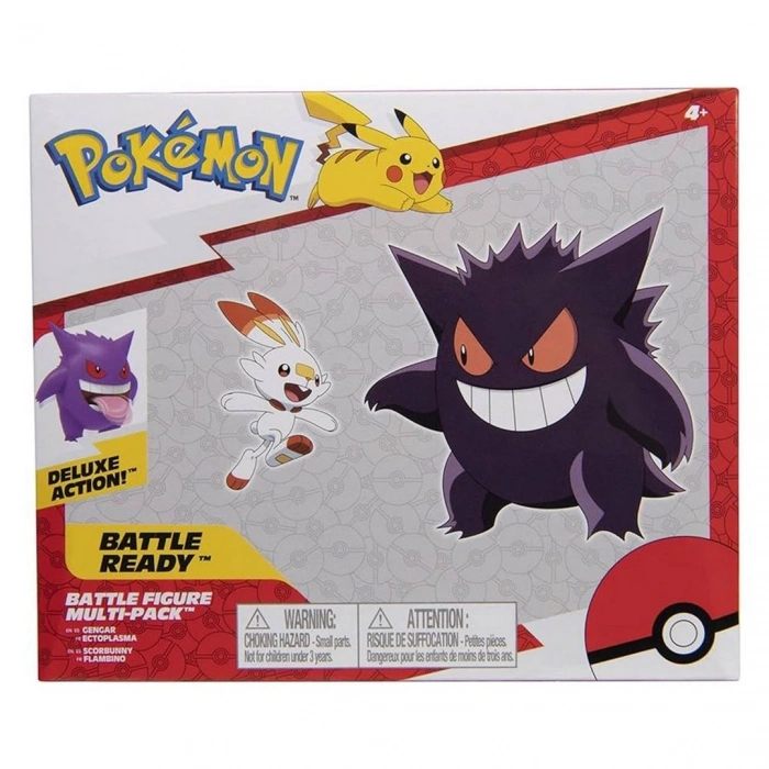 Pokemon Battle 2li Figür Gengar & Scorbunny