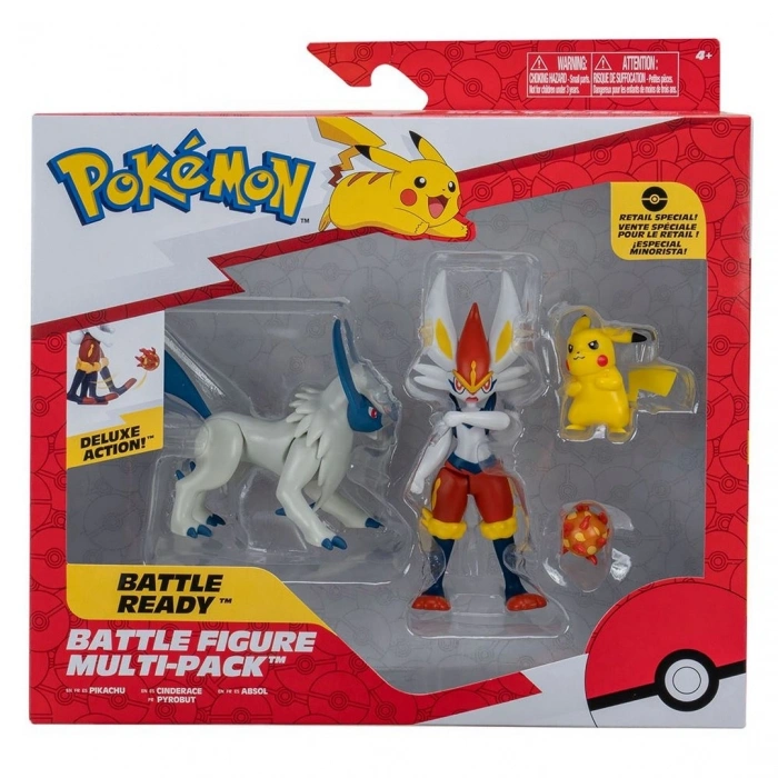 Pokemon Battle Aksiyon Figür ve Figür 4lü Set