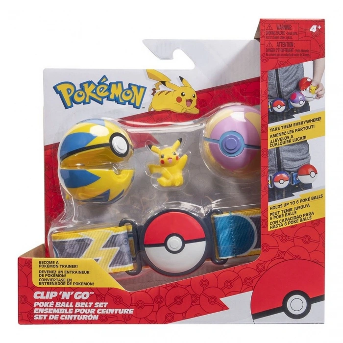 Pokemon Clip N Go PokeBall Kemer ve Figür Seti