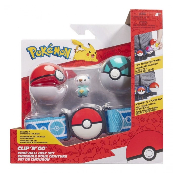 Pokemon Clip N Go PokeBall Kemer ve Figür Seti