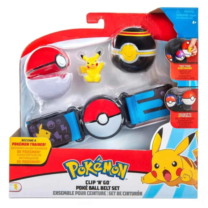 Pokemon Clip N Go Pokeball Kemer ve Figür Seti PKW0080