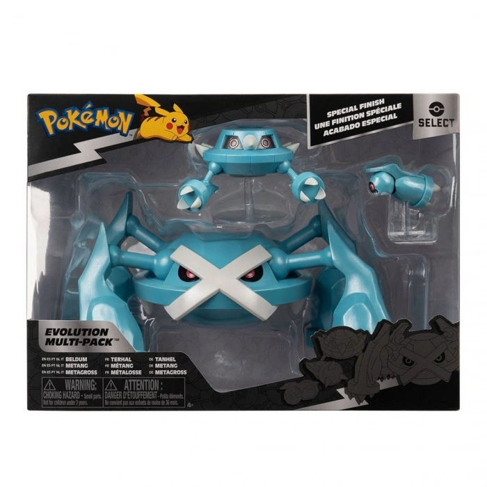 Pokemon Select Seri Evolution Figür Seti - Beldum - Metang - Meta