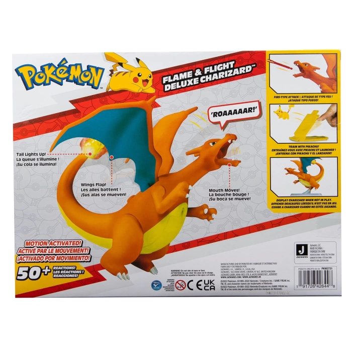 Pokemon Sesli Işıklı Elektronik Charizard ve Pikachu Figür Set