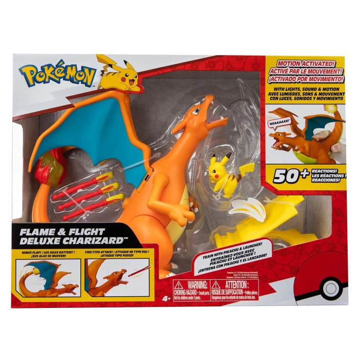 Pokemon Sesli Işıklı Elektronik Charizard ve Pikachu Figür Set