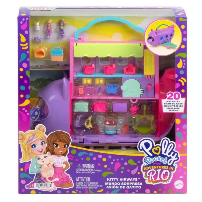 Polly Pocket Minik Kedi Hava Yolları Oyun Seti