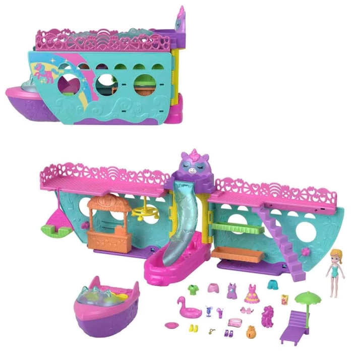Polly Pocket Unicorn Dream Cruise Oyun Seti HWP26