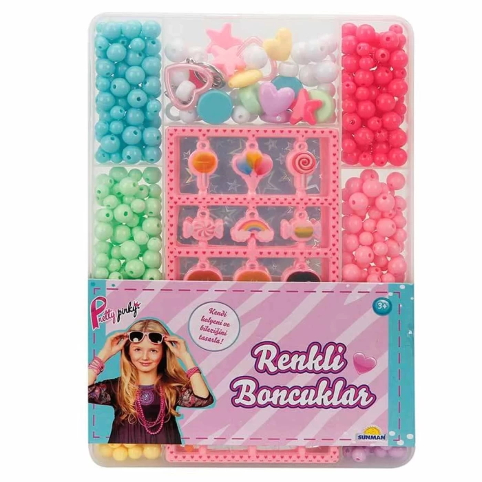 Pretty Pinky Renkli Boncuklar Seti